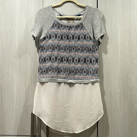 Dolan Left Coast Collection Mixed Media Embroidered Tunic | Size Small - Picture 1 of 10